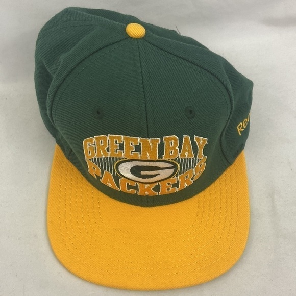 Green Bay Packers Reebok NFL Football Snapback Baseball Hat Cap - Picture 9 of 9